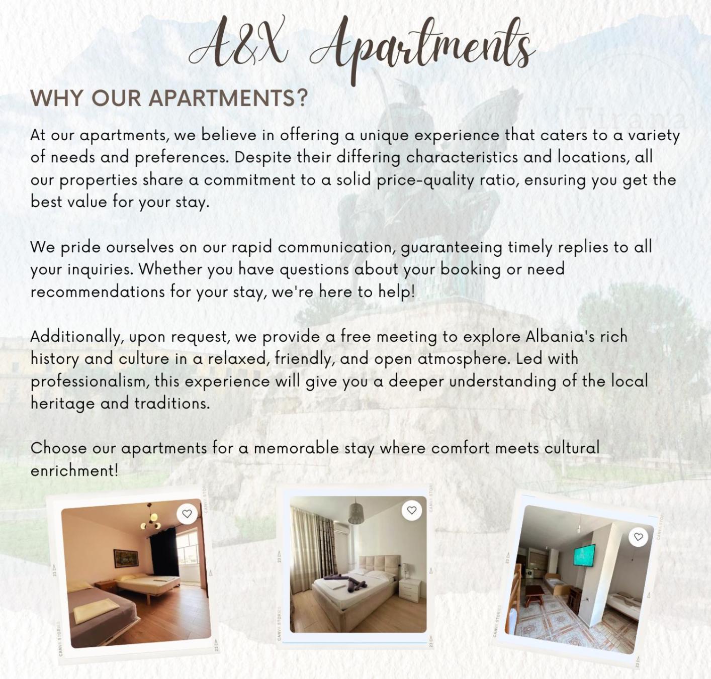A&X Cozy And Tranquil Apartment - 24H Self Check-In تيرانا المظهر الخارجي الصورة